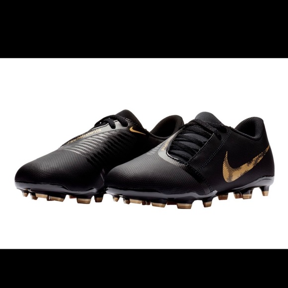 kids gold soccer cleats